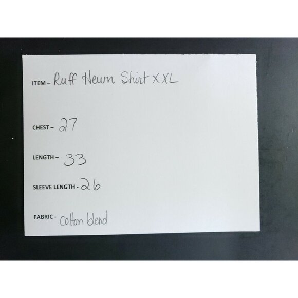 Ruff Hewn Vented Button Down Shirt Men's Size XXL Blue Plaid - Picture 6 of 7